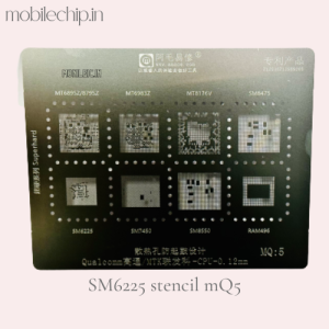 MT6895Z stencil MT8795Z stencil MT6983Z stencil MT8176V stencil SM8475 stencil SM6225 stencil SM7450 stencil MSM8550 stencil RAM496 stencil Anti-bulging design of cooling holes Qualcomm Qualcomm/MTK MediaTek-CPU-0.12mm MQ:5