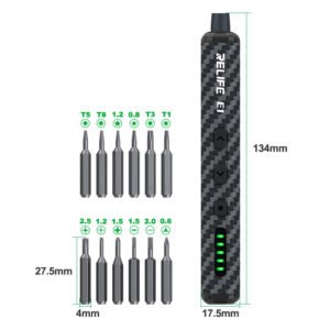 RELIFE E1 Carbon fiber electric screwdriver set