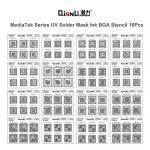 QIANLI SOLDER MASK REPAIR UV STENCIL FOR MEDIATEK 16 pieces
